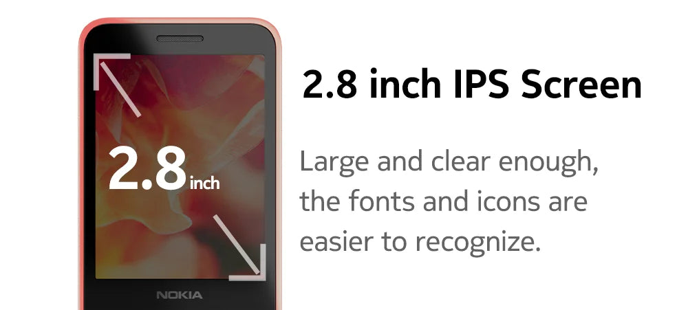 Original Nokia 220 4G Feature Phone 2.8 Inch Bluetooth FM Radio 1450mAh Bettery Dual SIM Push-button Mobile Phone Type-C Port