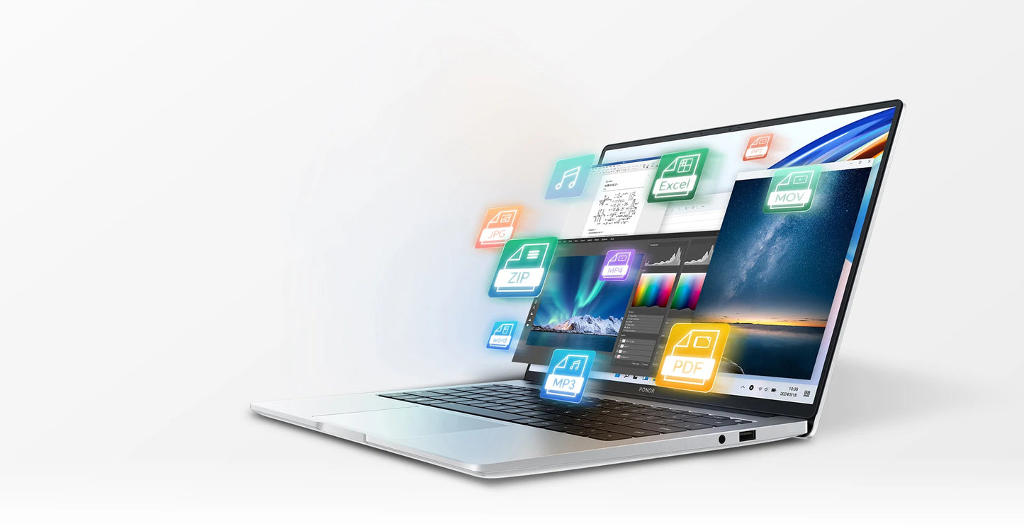 HONOR Laptop MagicBook X14 Plus 2024 14" Inch 2.8K 120Hz AMD Ryzen R7 8845HS 16/32GB 1TB Computer PC Notebook Ultrabook FMI-721