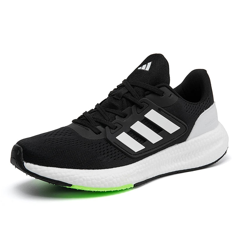 2025 New Summer  Lightweight High Quality Three Bars Mesh Popcorn Sports Running Shoes Couple Style36-45 Breathable Comfortable