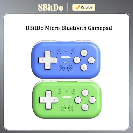 8BitDo Micro Bluetooth Gamepad Mini Game Controller for Switch, Android, and Raspberry Pi, Supports Keyboard Mode