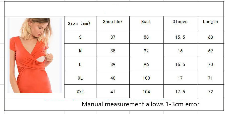 Womens Maternity Clothes Breastfeeding Clothing Short Sleeve Pregnant Clothes Pleated Side Open Pregnancy T-Shirt Top