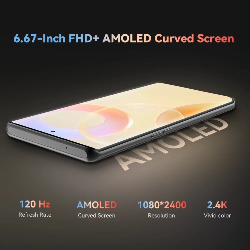 [Ship from Brazil] CUBOT Android Smartphone X1, 6.67" AMOLED Curved 120Hz Display, 32GB RAM(16GB+16GB), 256GB ROM,100MP, NFC
