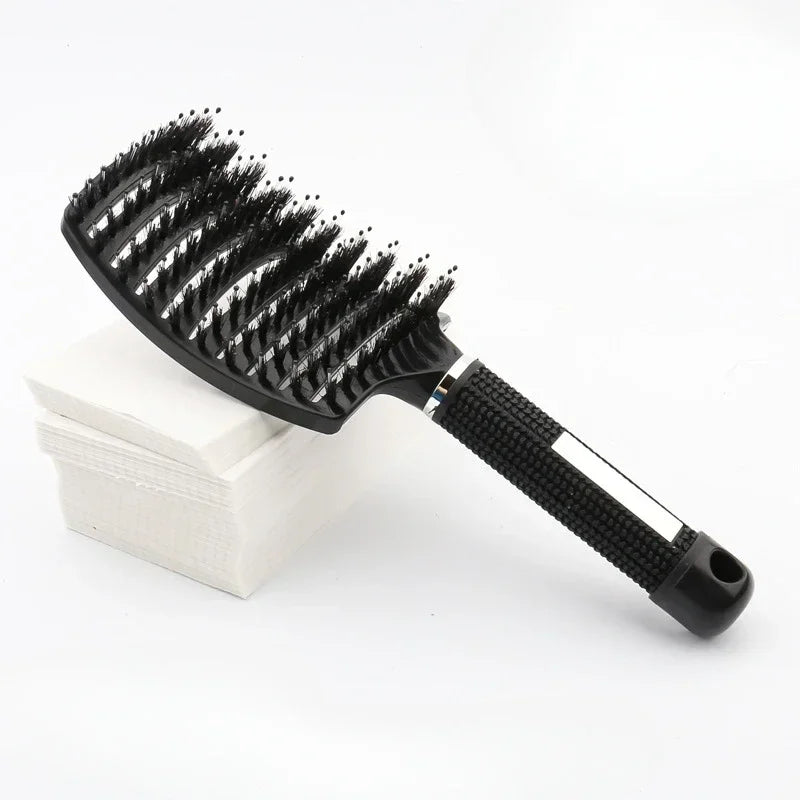 Hair Brush Scalp Massage Combs Hair brush Bristle Nylon Wet Curly Detangle Hair Brush for Salon Hairdressing Styling Tools
