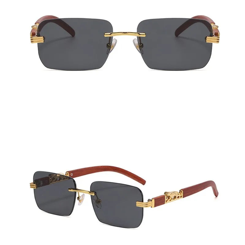 Sun Glasses Small Sunglasses Goggles Vintage Rimless Sunglasses For Summer Outdoor Activities Women