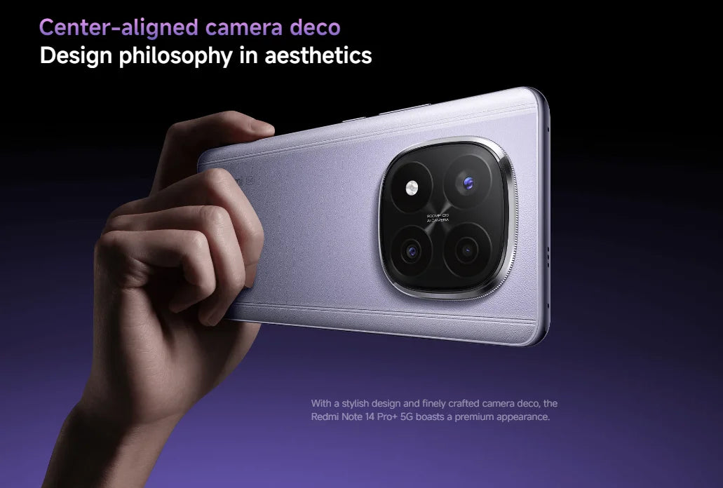 World Premiere Xiaomi Redmi Note 14 Pro+ Plus 5G Global Version Smartphone NFC Snapdragon 7s Gen 3 200MP AI Camera IP68 5110mAh