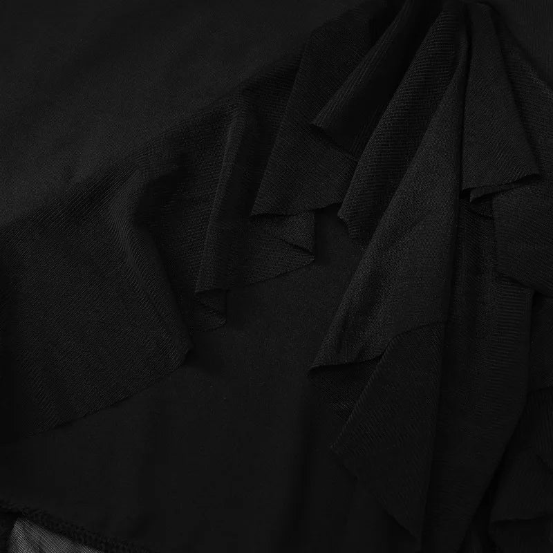 Women Maxi Dress Summer Elegant Solid Sleeveless Nipped Waist Slim Backless Ruffled Irregular Party Dresses Streetwear