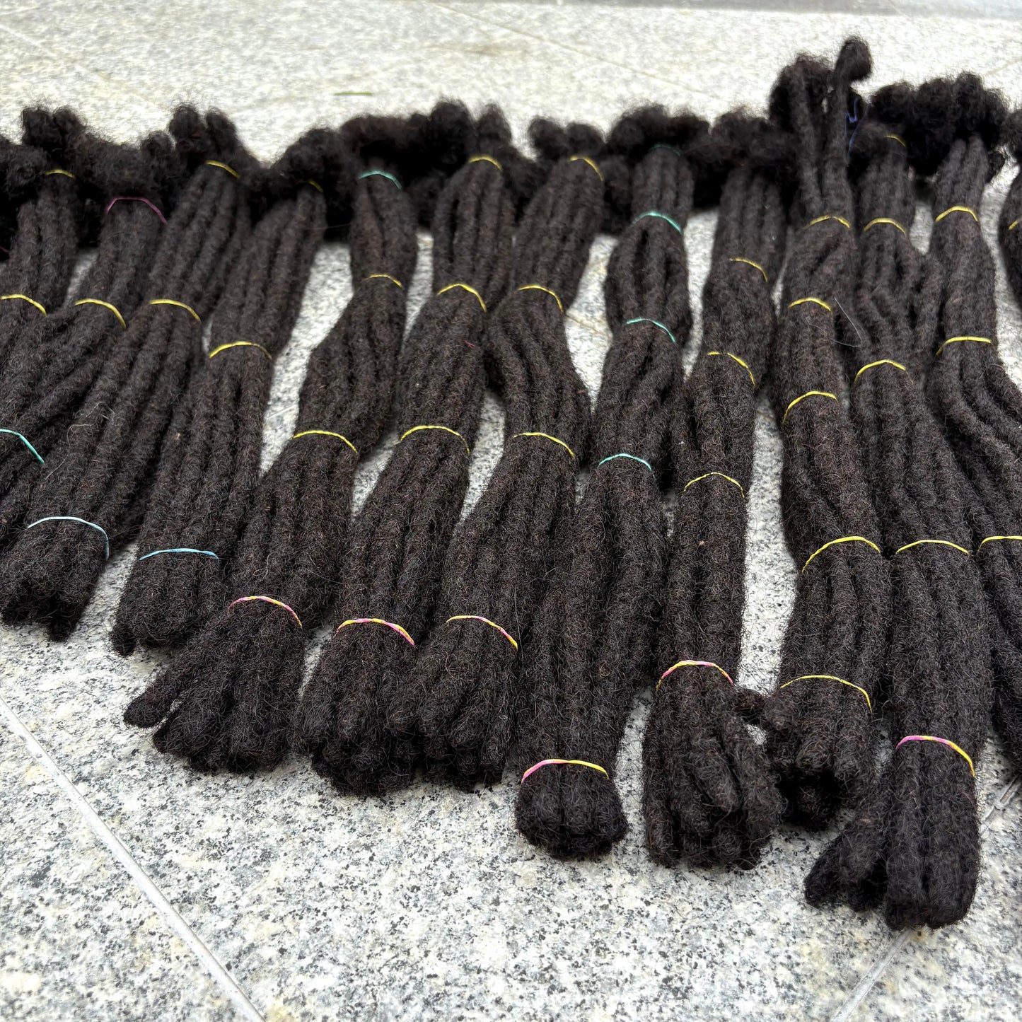 50 Strands 8-14inch Natural Loc Extension Human Hair with Curly Ends  100% Human Hair Loc Dreadlock Extension for Men Women Kids