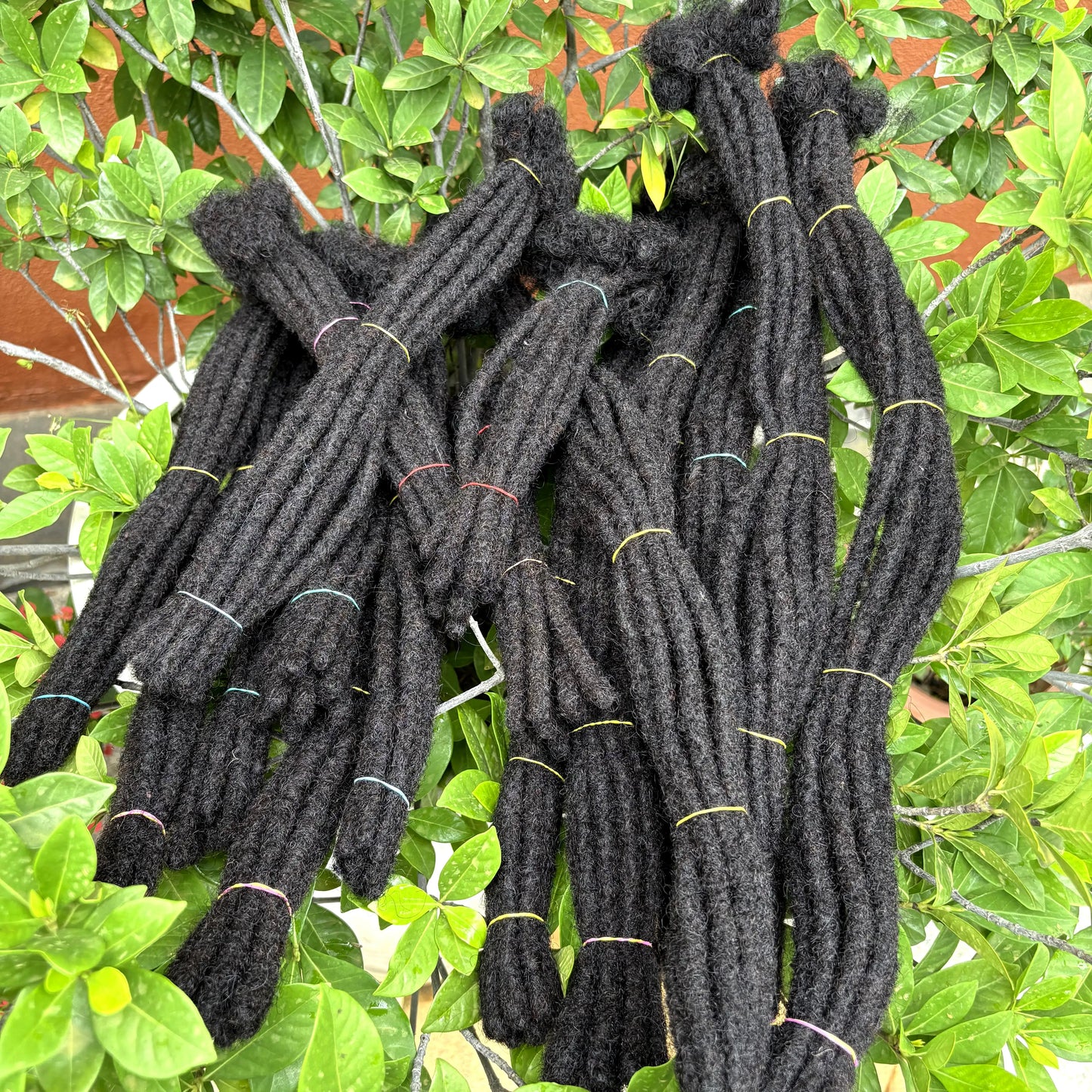50 Strands 8-14inch Natural Loc Extension Human Hair with Curly Ends  100% Human Hair Loc Dreadlock Extension for Men Women Kids
