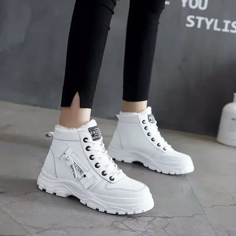 Winter Snow Boots for Women Casual High-top Shoes Warm Womens Sneakers Platform Ankle Boots Zapatillas De Mujer  Tenis De Mujer