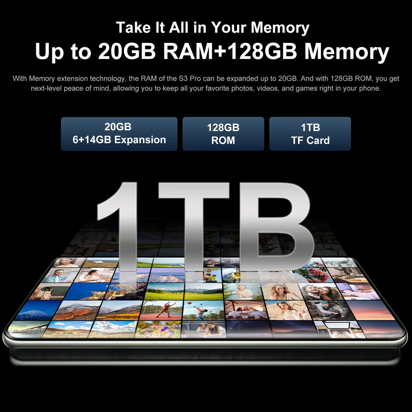 FOSSiBOT S3 PRO Smartphone 20GB +128GB 6.67" AMOLED Display Android 14  Mobile 8+64MP Camera NFC Cell Phone