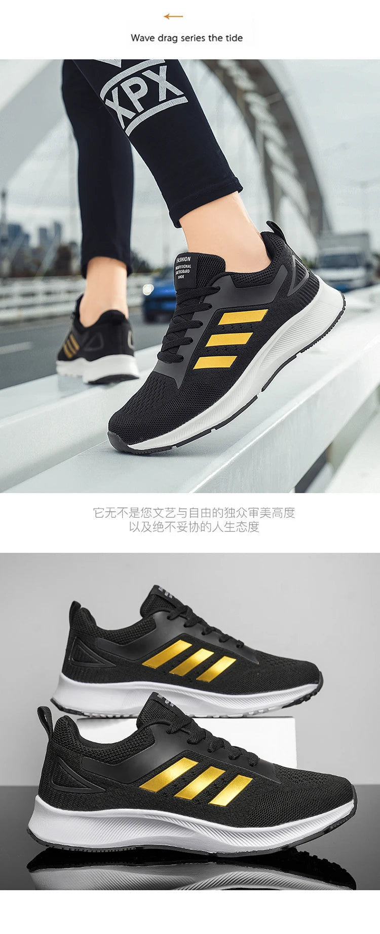 Shoes Men's 2025 Spring New Lightweight Non-slip Fashion Trend All-match Casual Soft Bottom Shock Absorption Running Sports