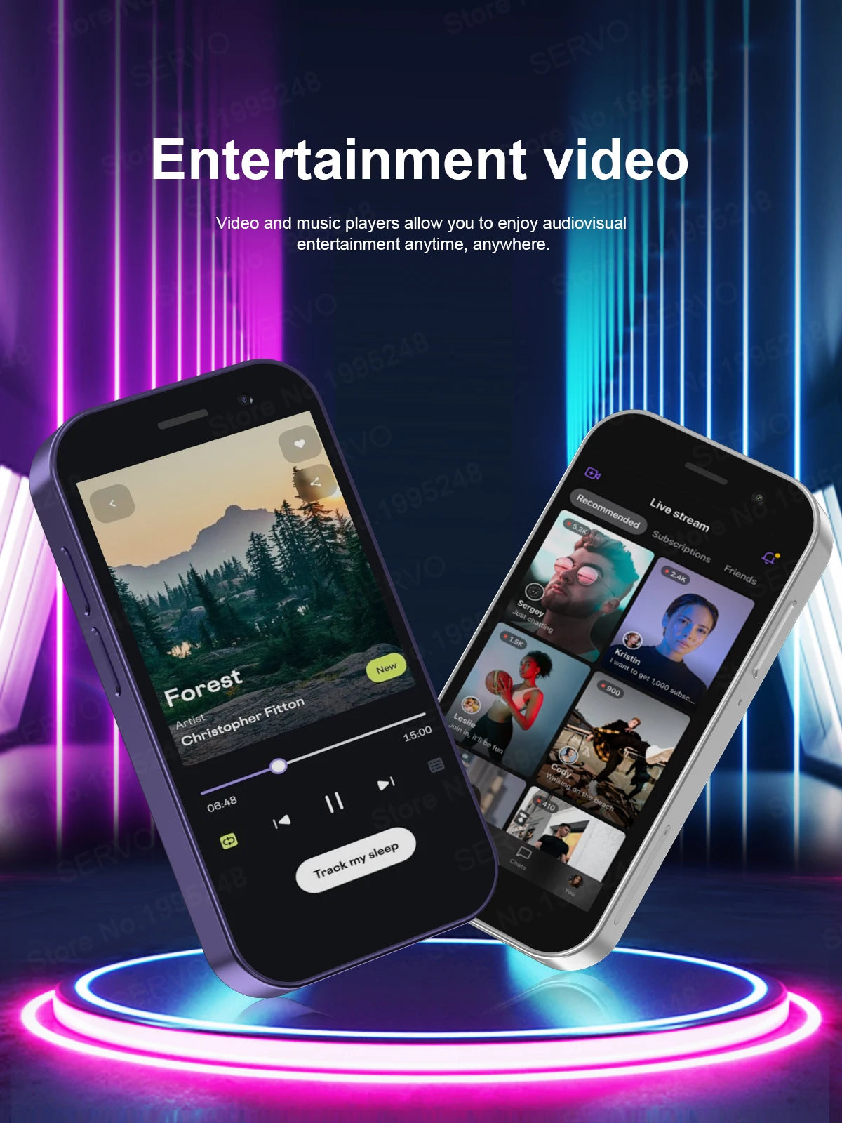 2025 HOT SALE SERVO KING8000 4G Mini Smartphone Android Global GPS 3.0" Display 5MP+2MP WIFI 2000mAh Battery Small Mobile Phones