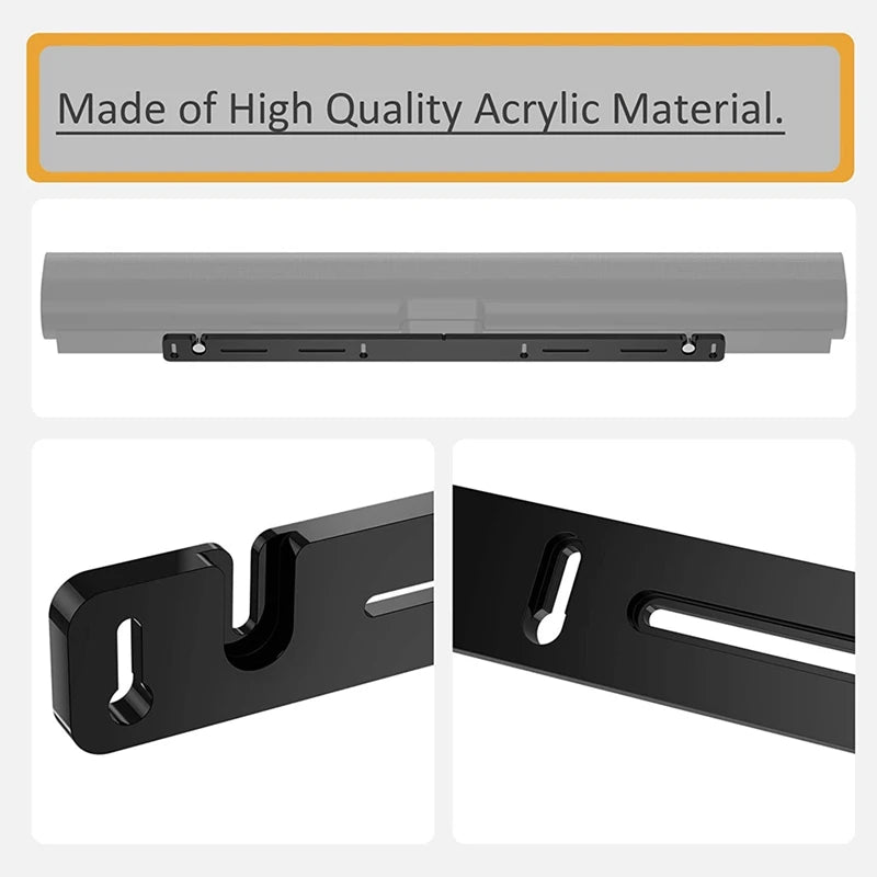 Soundbar Speaker Stand Wall Mount Bracket For SONOS Arc Thickened Acrylic Bar Speaker Stand 1 Piece Wall Bracket Easy Install
