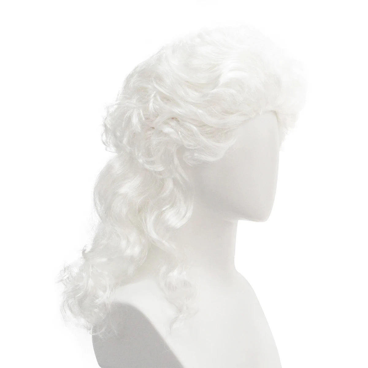 White curly hair synthetic wig daily wear holiday party birthday party