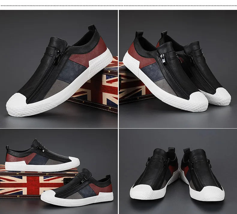 Men's Sneakers High Quality Men Shoes Comfortable Leather Shoes Wear-resistant Plus Size Casual Driving Shoes Hot Sale Moccasins