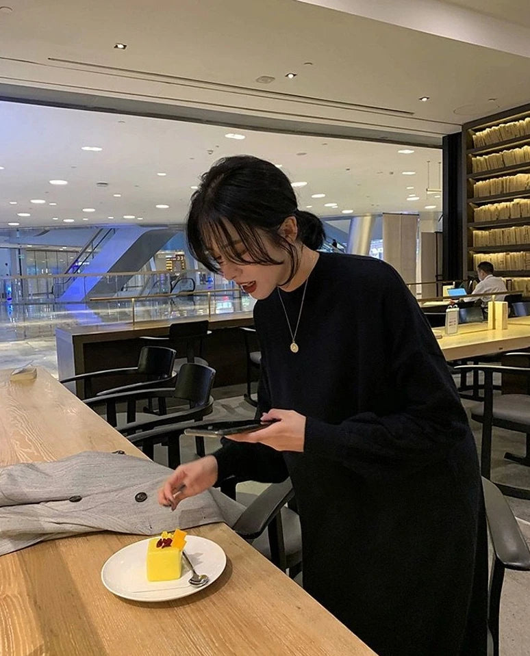 Long Clothes Dresses For Women Crochet Woman Dress Black Evening Knitted Robe Loose Maxi Offer Stylish New In Harajuku Y2k