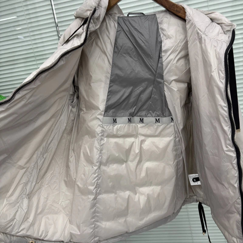 Schinteon Women's 90% White Duck down Jacket Casual Loose Oversize Autumn Winter Outwear with Hood Top Quality Coat 2025 New