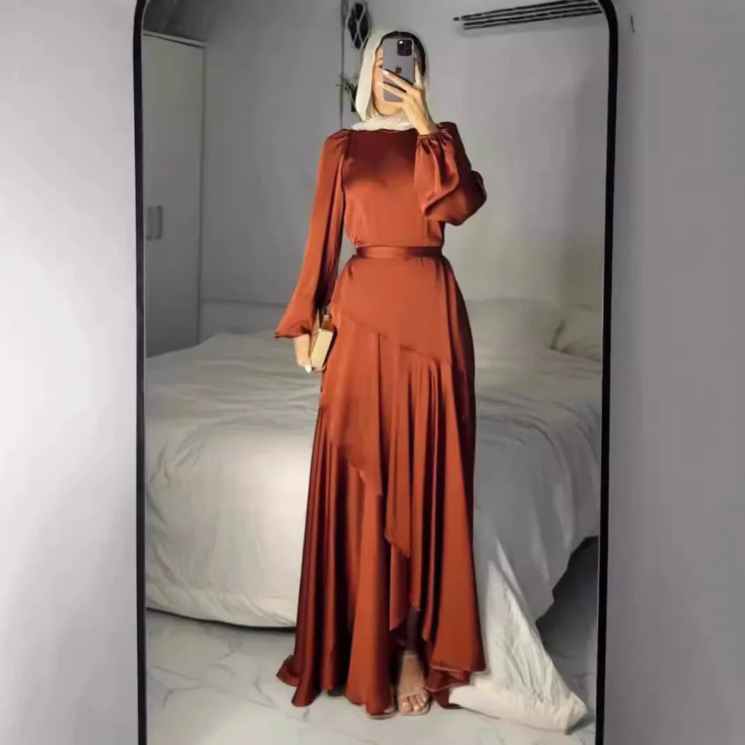 Muslim Maxi Dresses for Women Party Abaya Jalabiya Eid Ramadan Vestidos Morocco Dubai Abayas Kaftan Islam Arab Long Robe 2025