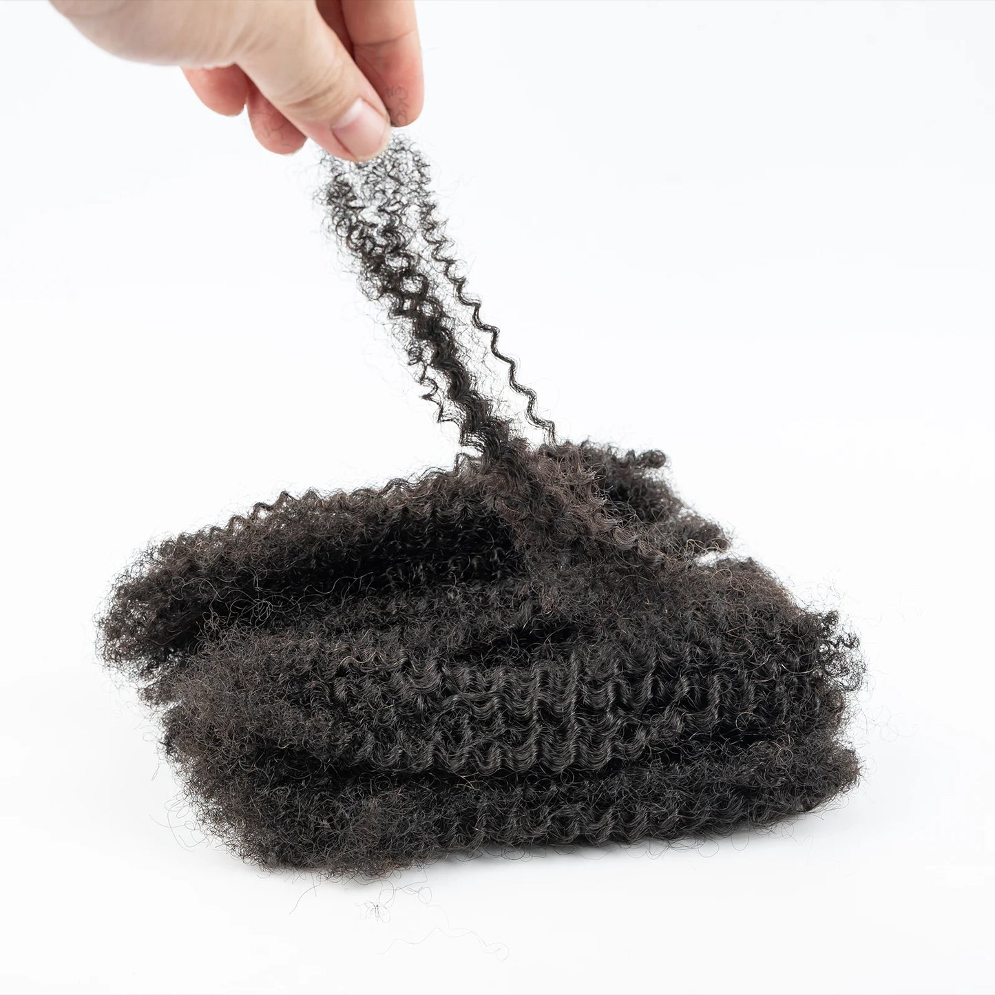 50g/Pack Afro Kinky Curly Human Hair Bulk For Braiding Dreadlock Remy Bulk Hair No Attachment Peruvian Natural Color Braids Hair