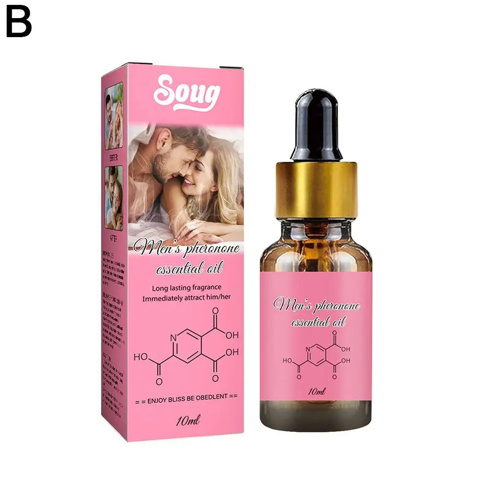 New Women Men Attraction Pheromone Essential Oil Perfume Fresh Elegant Long Lasting Fragrance Dating Pheromone Perfume 10ml