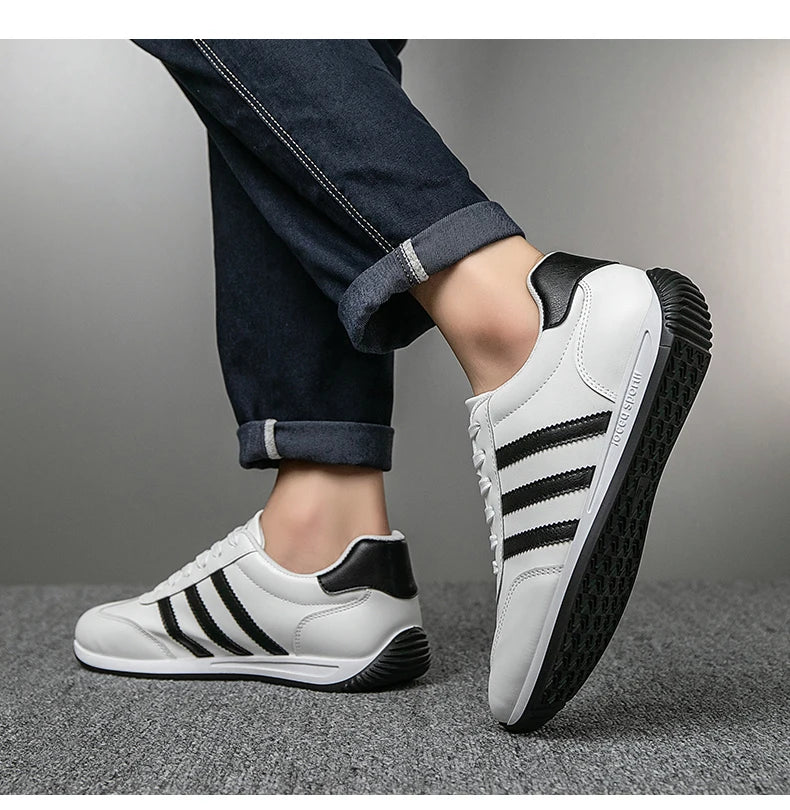 2025Summer Fashion Comfortable Classic New High-Quality Leather Agan Shoes Men's Sneakers Three Colors39-44