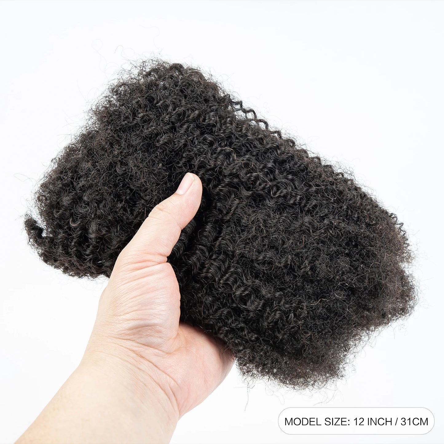 50g/Pack Afro Kinky Curly Human Hair Bulk For Braiding Dreadlock Remy Bulk Hair No Attachment Peruvian Natural Color Braids Hair