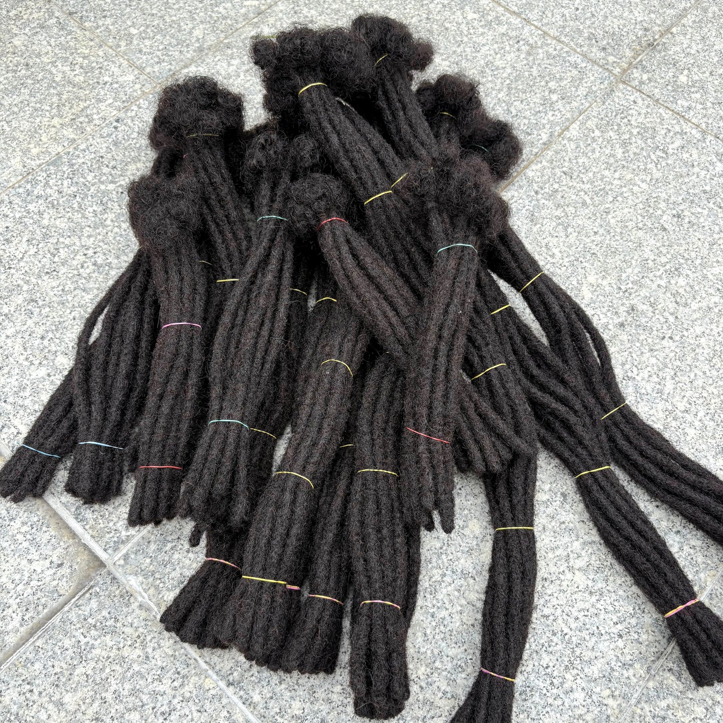 Loc Extension Human Hair 8-14inch 100% Human Hair Handmade Inter Loc Dreadlock Extension with Curly Ends for Men Women Kids