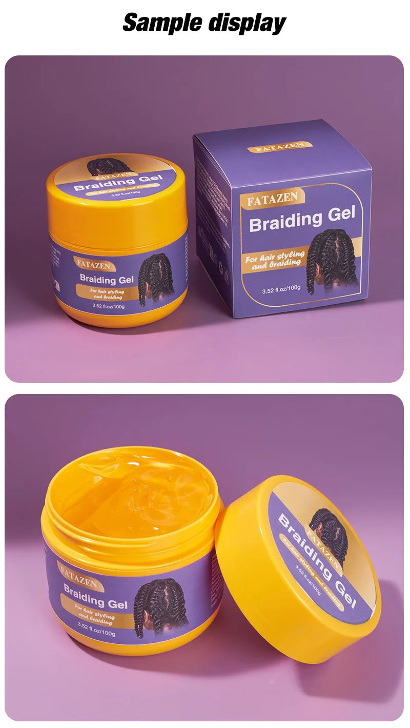 Hair braid gel: delicate texture, easy to clean and shape, easy to create hairstyle and braid