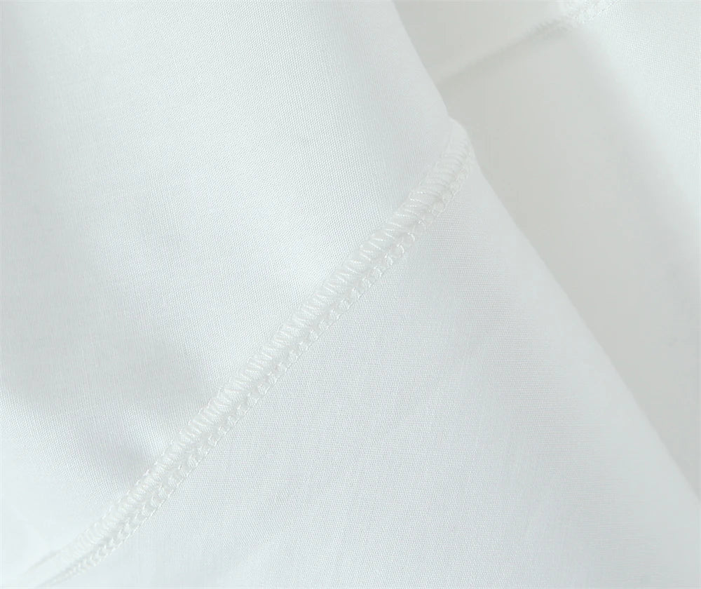 Women Dress 2025 New Fashion Summer Vintage White Lace-Panelled Cotton Dresses for Women Elegance Chic Ladies Midi Dress