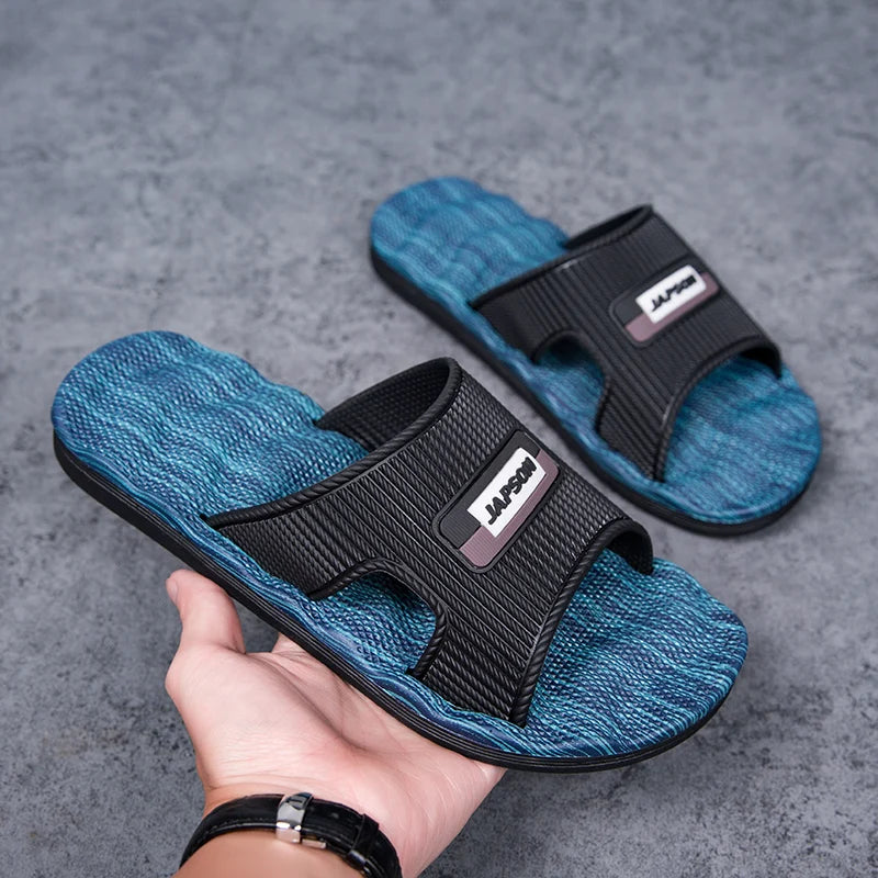 Summer Men Home Slippers Soft Indoor House Shoes Women Slides Sleepers Slipers Bathroom Room Bedroom For Guests Big Size 48 49