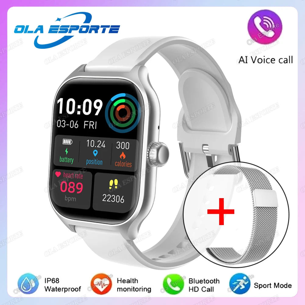 New SmartWatch Series 9 Men Health Monitor Voice Assistant Bluetooth Call Always Display Sports Waterproof Women Smartwatch 2025