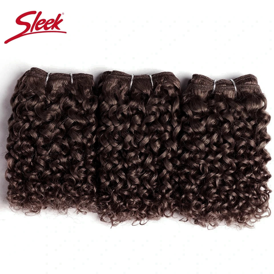 Sleek Indian Jerry Curly P1B/30# P4/30# Human Hair Double Drawn Red 99J Brown 2# Burg# 30# Remy Bundles Hair Extension 3Pcs Lot