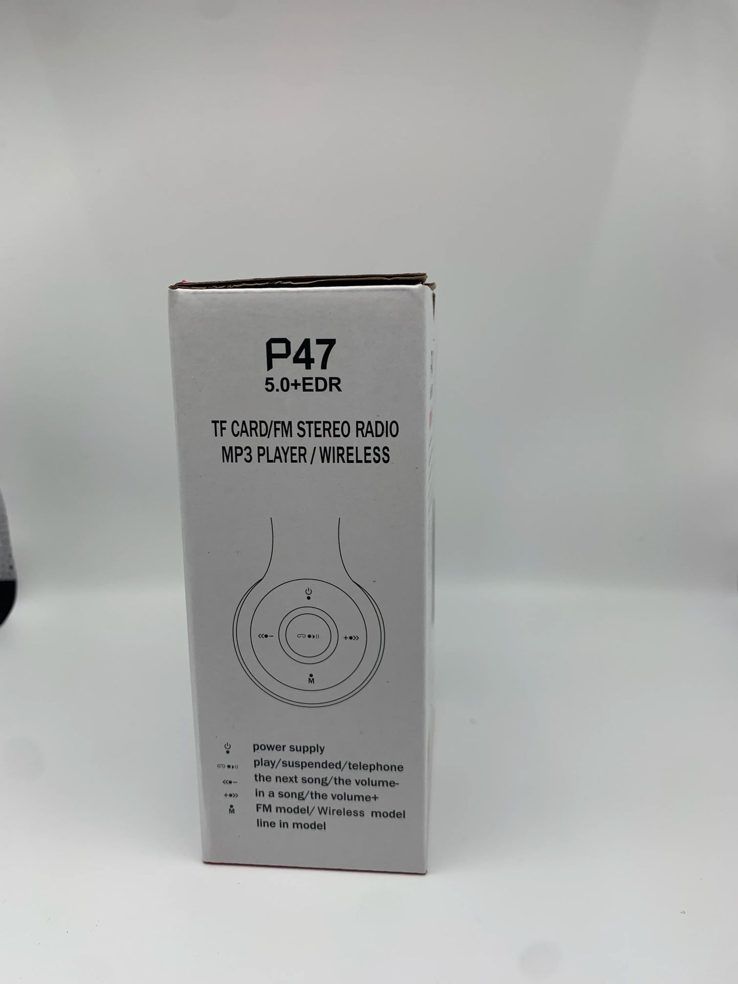 P47 Bluetooth 5.0 Wireless Headphone Foldable HIFI Stereo Bass Earphone Kid Helmet Gift With Mic USB Adaptor For iPhone Game