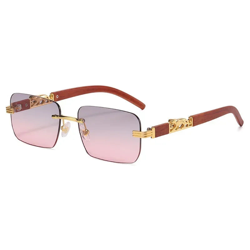 Sun Glasses Small Sunglasses Goggles Vintage Rimless Sunglasses For Summer Outdoor Activities Women