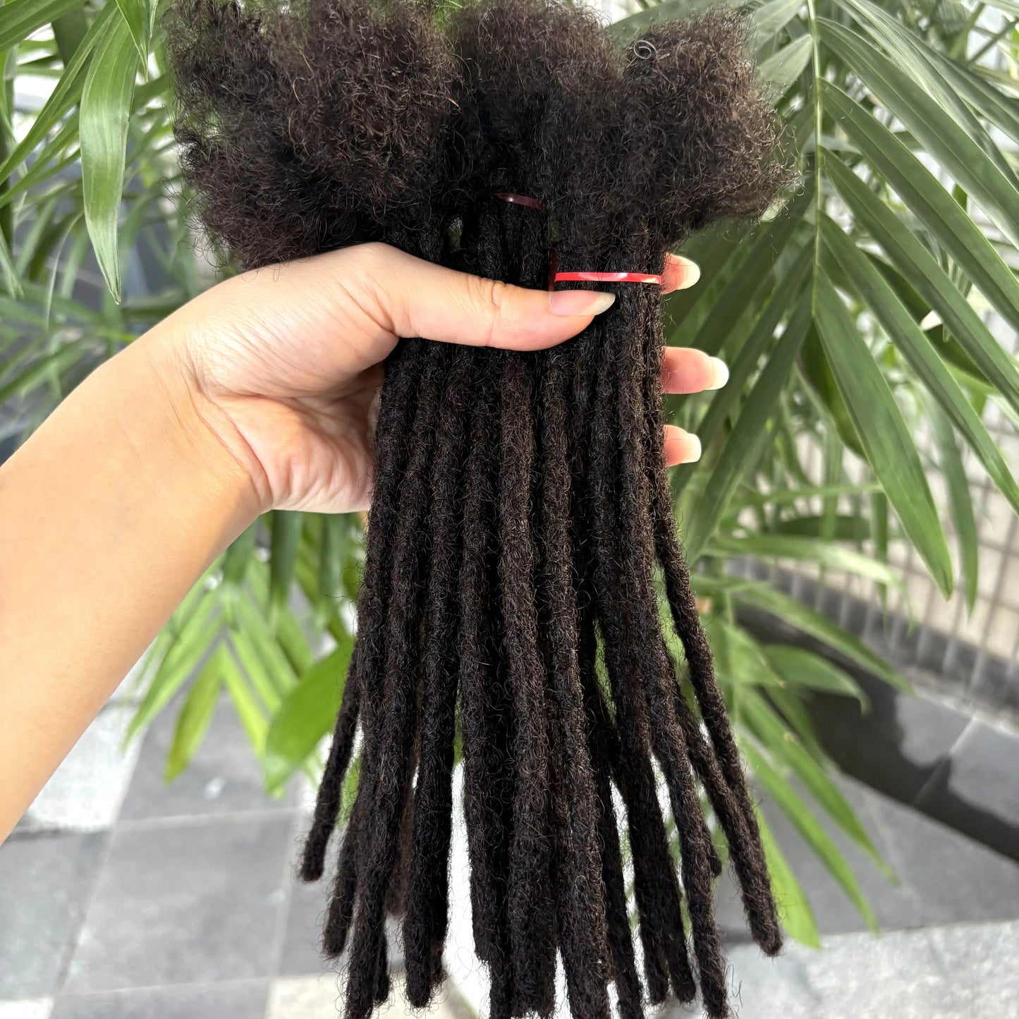 Loc Extension Human Hair with Curly Ends 8-14inch 100% Human Hair Handmade Inter Loc Dreadlock Extension for Men Women Kids