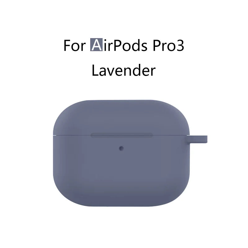 for AirPods Pro 3 Case Cover 2025 with Lanyard Soft Skin Silicone Protective Shockproof Case For AirPods Pro 3 Case Accessories