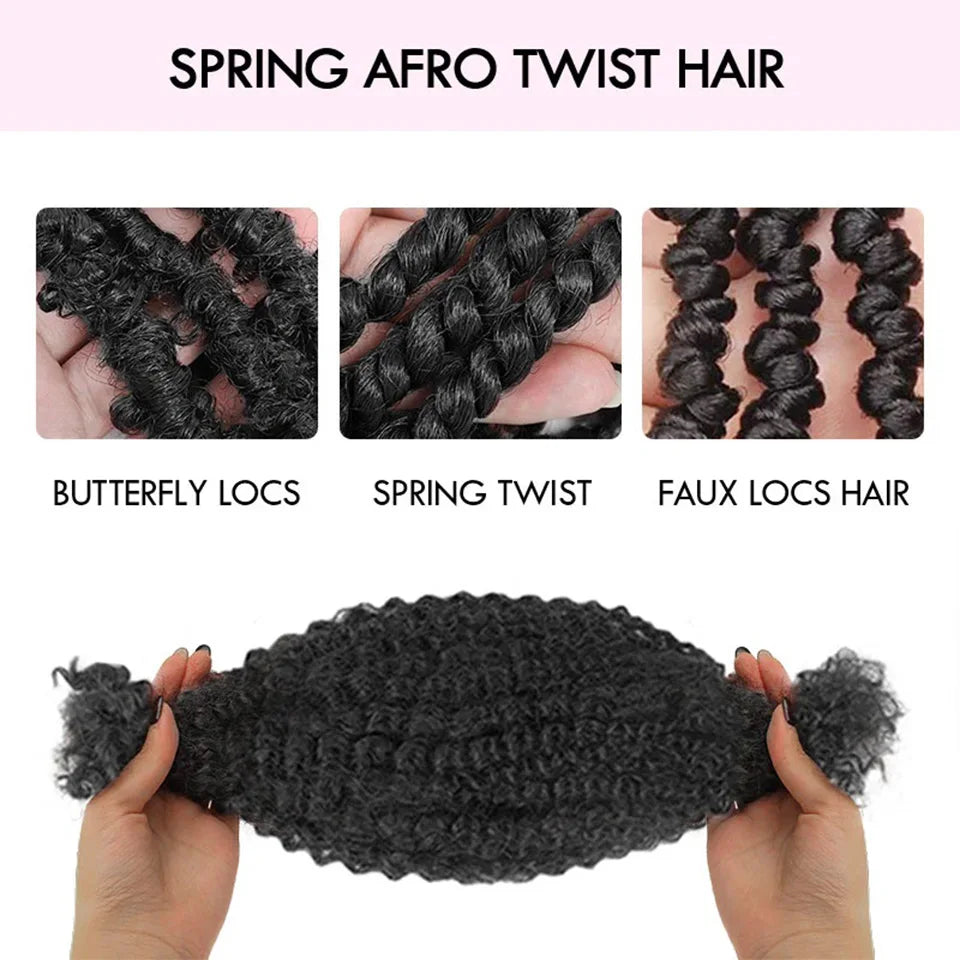 22 Inch QVR Kinky Twist Crochet Braiding Hair 100% Human hair Bundles Sleek Curly Human Hair Bulks 1 PCS Afro Kinky V Bulk Hair
