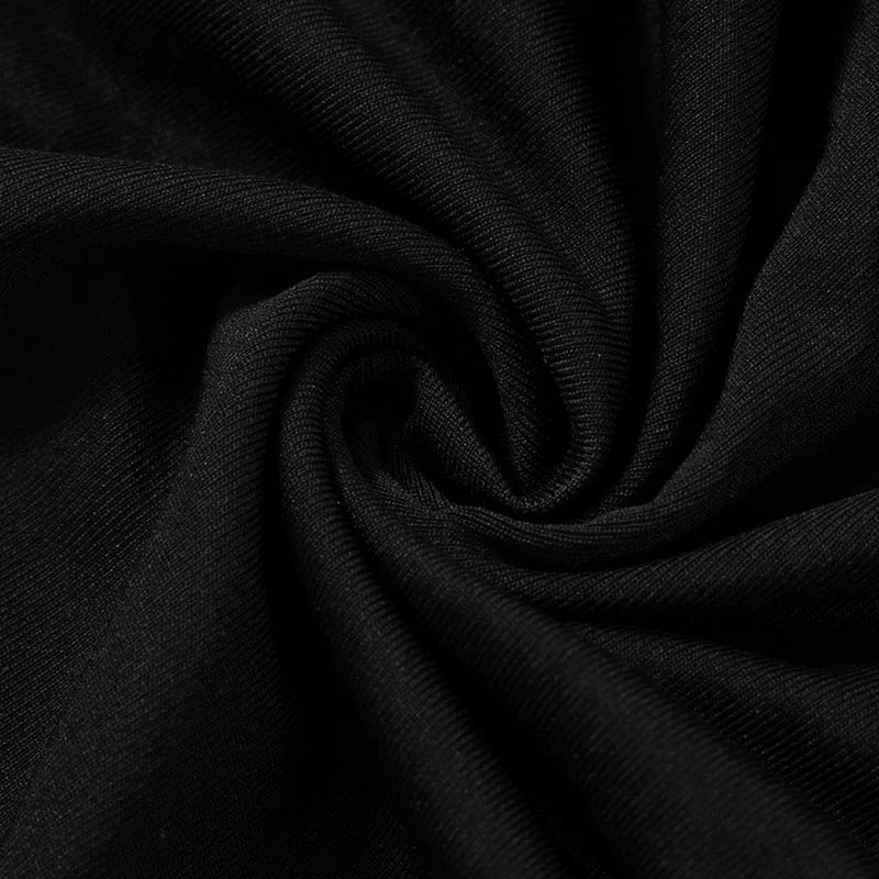 Black Maxi Dresses For Women Side See Through Vestidos Elegantes Para Mujer Slim One-Pieces Sexi Night Dress Hot Club Outfit