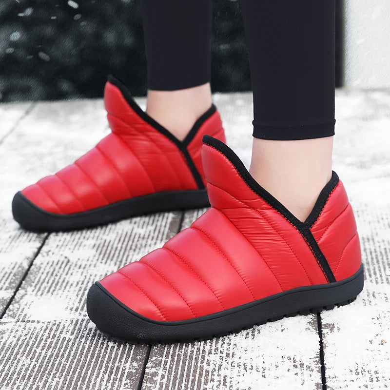 Winter Women Waterproof Snow Boots Lightweight Women Ankle Boots Sneakers Outdoor Sandproof Couple Warm Cotton Boot Botas Mujer