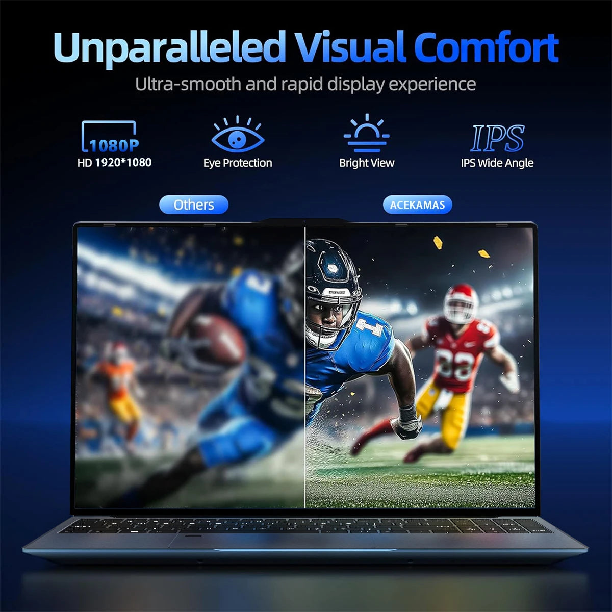 ACEKAMAS 15.6" Portable Laptop Computer Core i3 6100U Windows 11 Pro Gamer Notebook PC 16GB DDR4 1TB SSD Office Laptops Gaming