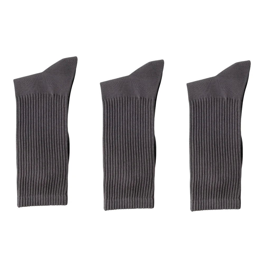 Men's High Quality Business Pure Cotton Socks Solid Color Fashion Casual Long Socks Harajuku Retro Wear-resistant Sports Socks