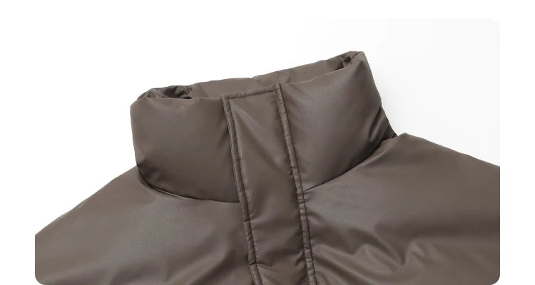 CHIC VEN Women Down Coats Solid Sports Casual Stand Collar PU 90 White Duck Down Ladies Down Jacket Autumn Winter 2025 Clothing