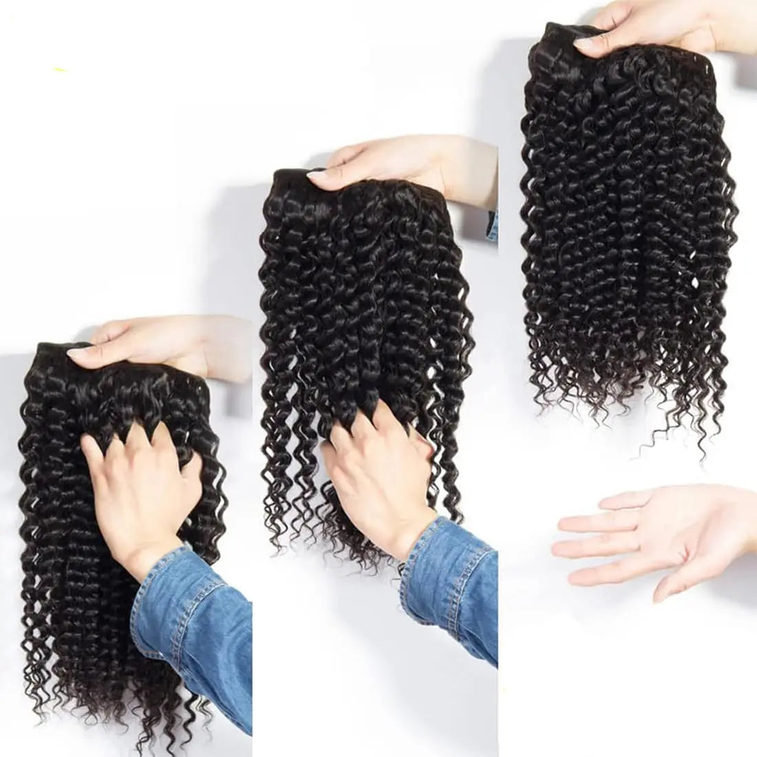 Burmese Curly Hair Bundles with Closure 4x4 Deep Wave Bundles Virgin Human Hair 100% Vietnamese Raw Human Hair Weave Extensions
