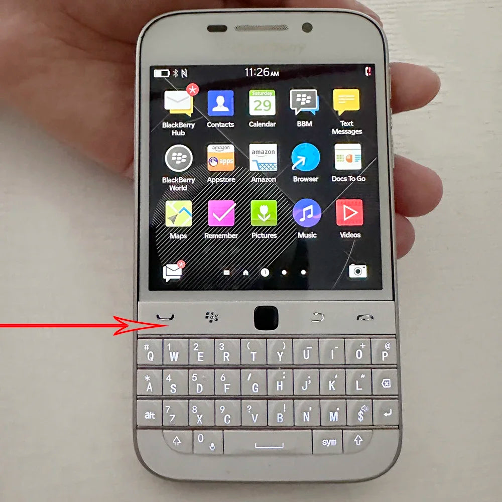 Original BlackBerry Q20 Classic 4G LTE Mobile Cell Phone 8MP WIFI 16G ROM BlackBerryOS QWERTY Unlocked Smartphone