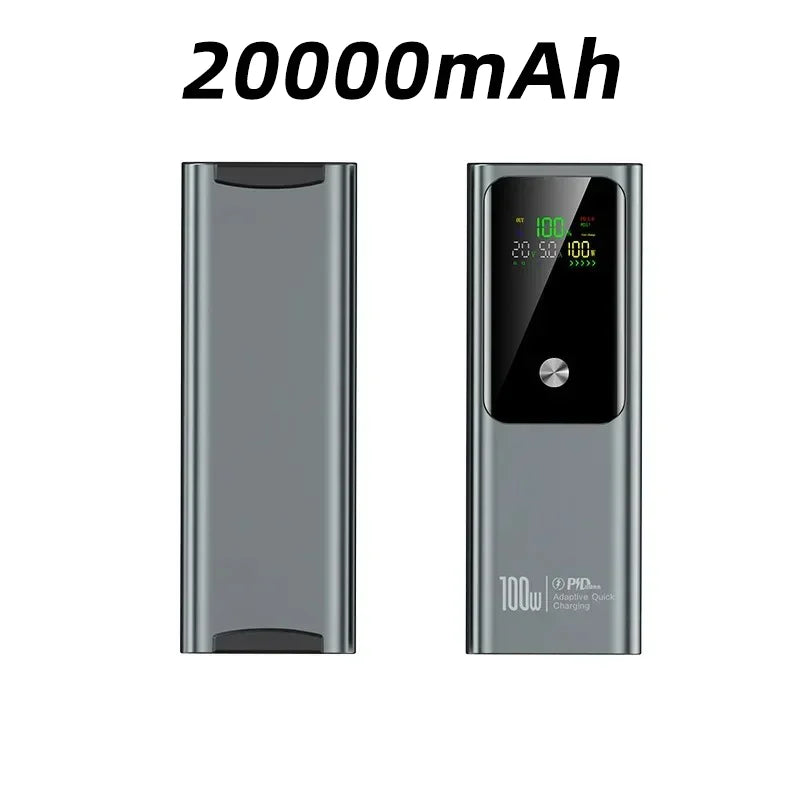 80000mAh Large Capacity External Power 100W Super Fast Charging Mobile Power Can be Charged Laptop Safe Portable Power Bank