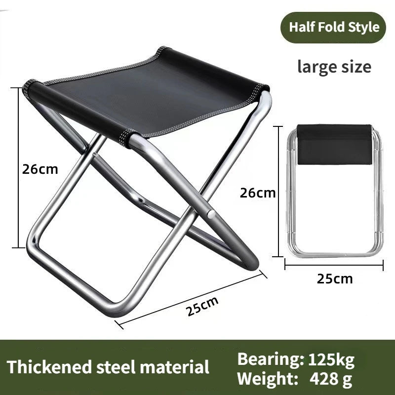 26cm*26cm*24cm Outdoor Portable Folding Chairs Combat Readiness Benches Fishing Stools Travel Camping and Mazars Are Ultra Light