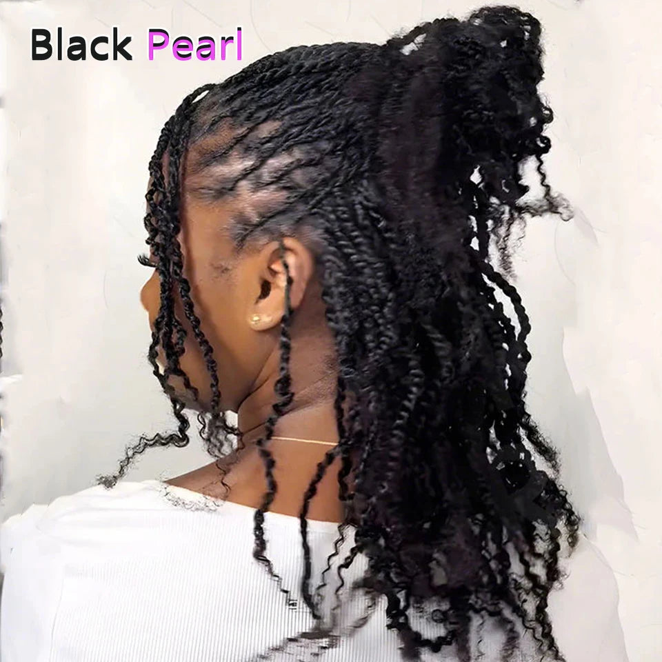 Black Pearl Afro Kinky Curly Bulk Human Hair for Dreadlock Extensions Loc Repair Braiding Twist Afro Kinky Human Hair For Locs