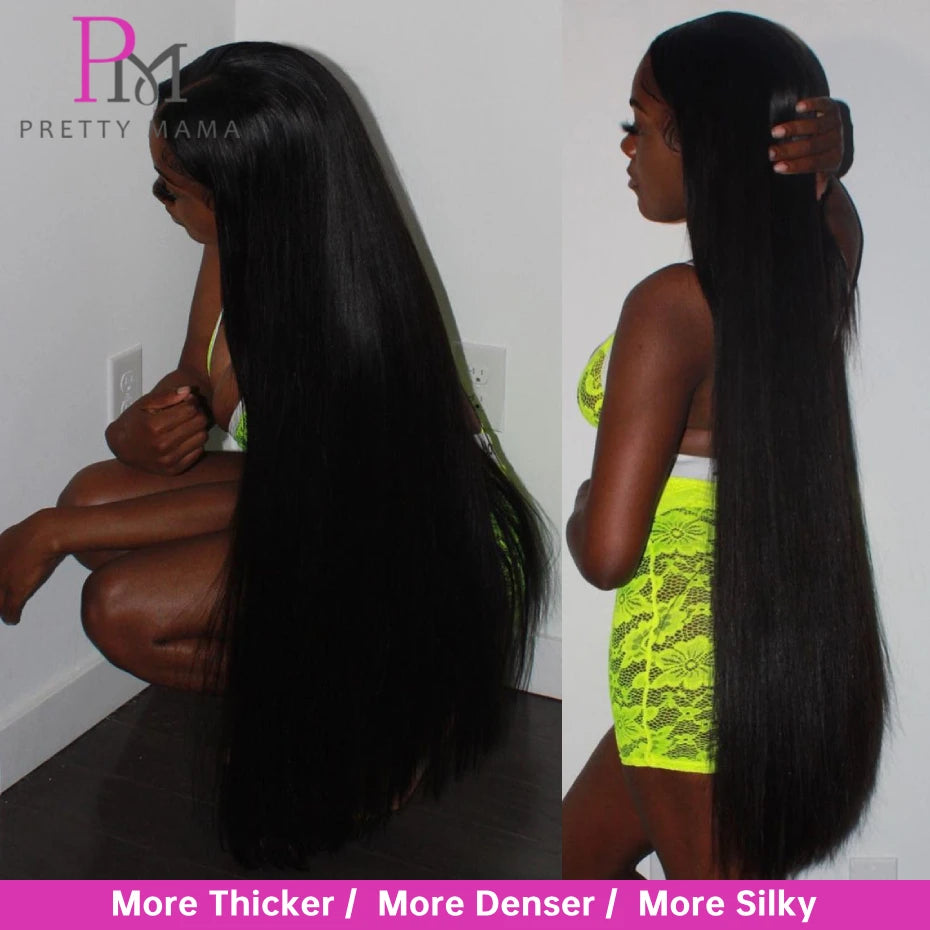 300 Density Human Hair Wigs Bone Straight Raw Vietnamese Lace Frontal Wig SDD Double Drawn Lace Front Wig 2x6 5x5 Closure Wigs