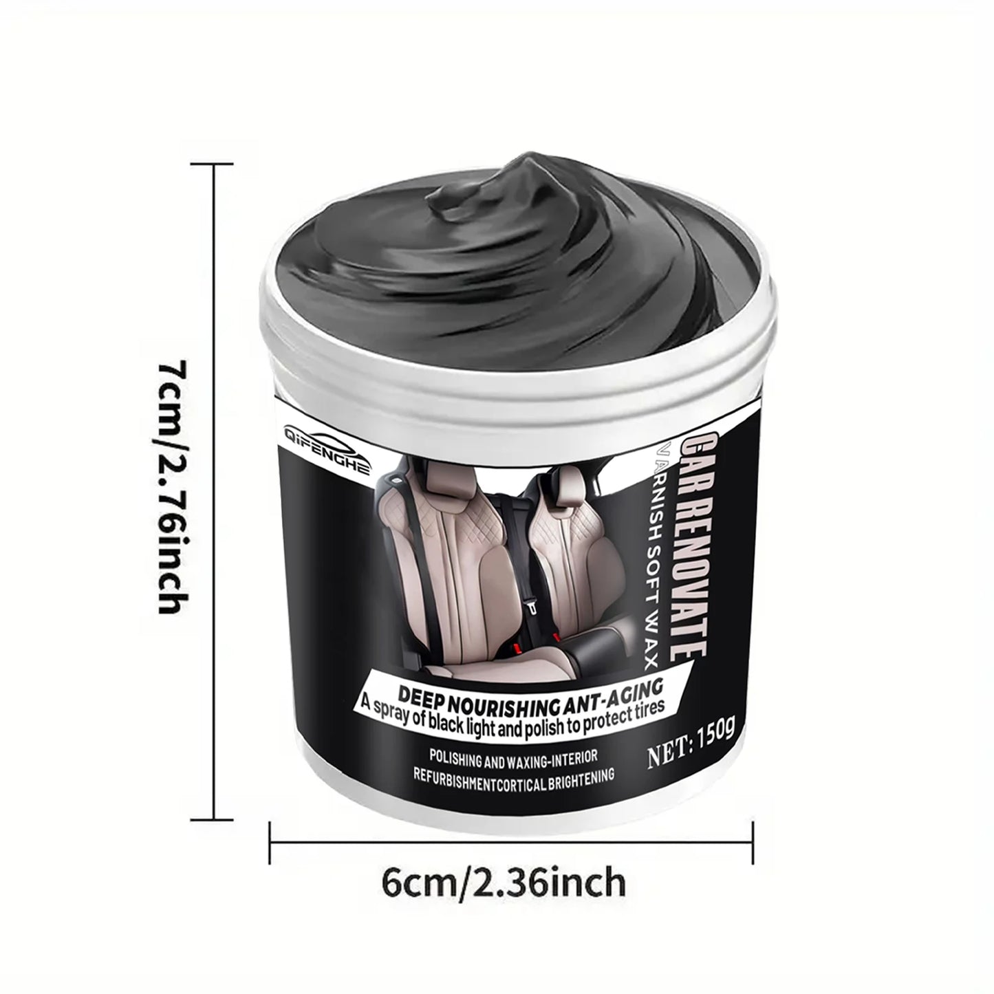 Car Interior Cleaner & Polish - All-in-One Formula for Dashboard, Seats & Trim