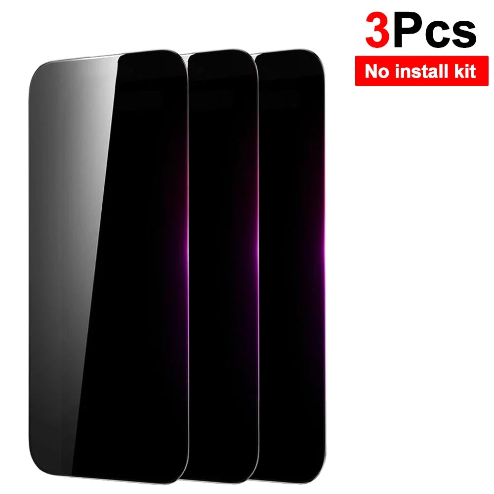 Anti Spy Tempered Glass Screen Protectors for IPhone 17/17 Air/17 Pro/17ProMax Private Film with Installation Frame for IPhone17